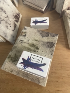 pequena embarcação (caderno capa impressão botânica + aquarela céu de ygara) - comprar online