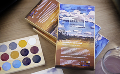 guia cromático para observação das nuvens - tinta aquarela - comprar online