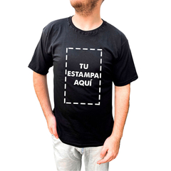 Remera personalizada de algodón estampa adelante, espalda y mangas - Kev-Dylan