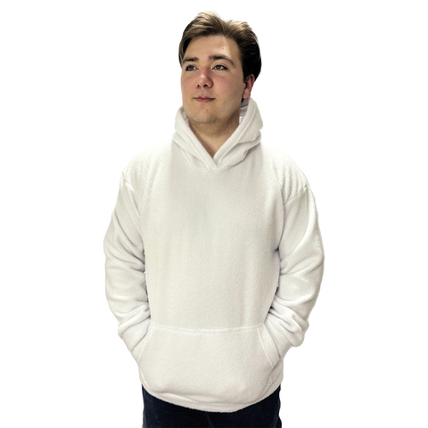 Buzo canguro blanco sale