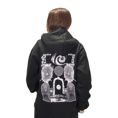 Buzo hoodie Portal Black & White - Kev-Dylan