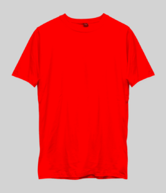 Remeras lisa roja