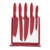 Set 5 Cuchillos Arbolito Teflonados Bokercut con soporte de acrilico - comprar online