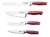 Set 4 Cuchillos Magnum by Boker Arbolito Linea Cuisine Rojo Profesional Chef