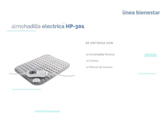 Almohadilla Térmica Eléctrica Con Funda Desmontable Lavable - Ortopedia Libertad Srl