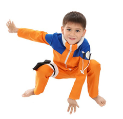 Fantasia Naruto Uzumaki Cosplay Infantil - Varinha Mágica Fantasias