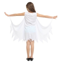Fantasia Halloween Fantasminha Infantil Vestido E Capa - comprar online