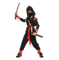 Fantasia Ninja com Vermelho Infantil - comprar online