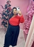 CROPPED ALINE VERMELHO - Plus da Fê | Moda Plus Size 