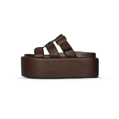 Tamanco Flatform Marrom