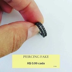 Piercing fake banho de níquel