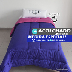 Acolchado Fucsia/Violeta Medida Especial 1 Plaza y 1/2 - comprar online