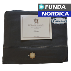 Funda Nordica Gris Plomo Queen - tienda online