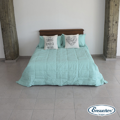 Cubrecama Riverside King Aqua