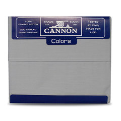 Sabanas Cannon Colors 200 Hilos King Gris - comprar online