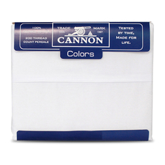 Sabanas Cannon Colors 200 Hilos Queen Blanca - comprar online