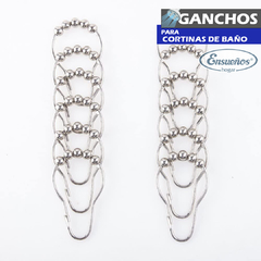 Ganchos Para Cortina de Baño Roller Hook Acero en internet