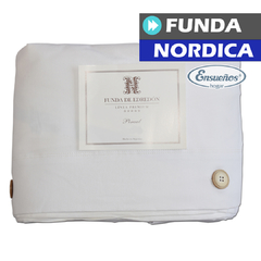 Funda Nordica Blanco Queen - Ensueños Hogar