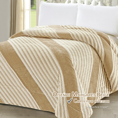 Acolchado Margaret Beige Queen Size