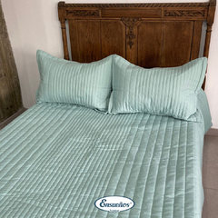 Cubrecama Cotton Touch 2 Plazas y 1/2 Aqua - comprar online