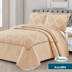 Cubrecama Ava 004 Beige King Size