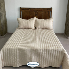 Cubrecama Cotton Touch 2 Plazas y 1/2 Beige