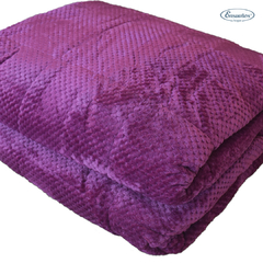 Acolchado Flannel Panal King Size Strong Pink - tienda online