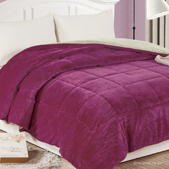 Imagen de Acolchado Flannel Panal King Size Strong Pink