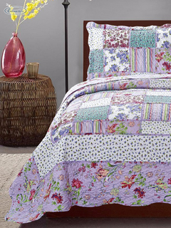 Cubrecama Alisha Patchwork King Size en internet