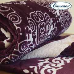 Acolchado Flannel Mandala Bordo Twin - Ensueños Hogar