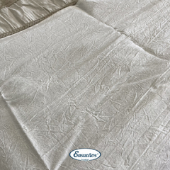 Pie de Cama Reversible en Tela Tusor Crudo/Habano - comprar online