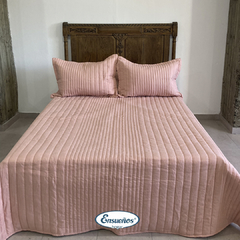 Cubrecama Cotton Touch 2 Plazas y 1/2 Rosa Nude