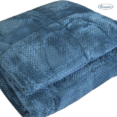 Imagen de Acolchado Flannel Panal King Size Dark Aqua