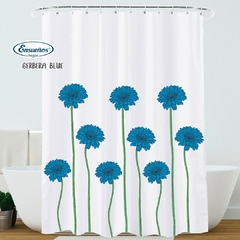 Cortina de Baño Gerbera Blue