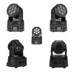 Cabezal Movil 7 Led X 6w Rgbw Robotico Dmx 13 Canales Dj en internet