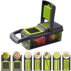 CUTTER MIX PRO - Mandolina Picador Cortador Rallador De Verduras 14 en 1
