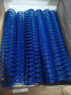Bobina Wireo 1/2 Azul para Encadernação 3x1 até 100 Folhas C/ 26.000 Anéis - Espirario