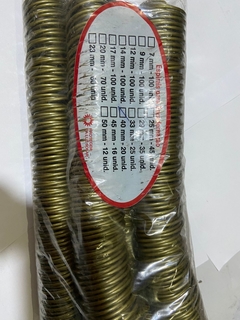 Espiral Especial de wireo 40 mm - 1 1/4 até 1 1/2 na cor Ouro Verde. na internet