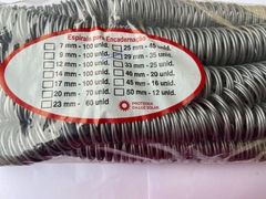 Espiral especial de wireo 29 mm - 1/1" cor prata metálico - comprar online