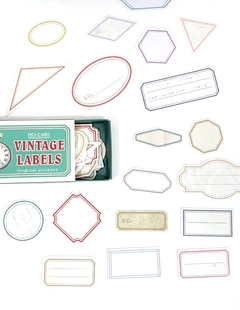 Caixinha com adesivos Vintage VI - comprar online