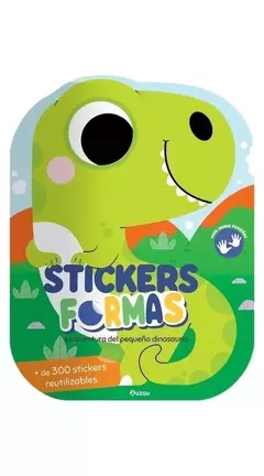 Stickers formas: La aventura del pequeño dinosaurio