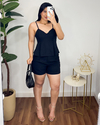 Conjunto short e blusa Valentina Preto