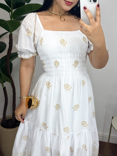 Vestido Mídi Laury branco - MM Conceito