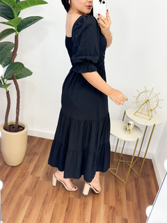 Dress mídi Tulum Preto - comprar online