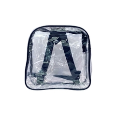 KIT COM 3 MINI mochila PRETA infantil transparente cristal escola viagem lancheira piscina brinquedo - comprar online