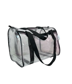 Bolsa / Mala para viagem transparente e preta com alça - comprar online