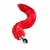Kit Plug Anal Rabo de Raposa Vermelho 40 cm Tam M e Gel Lubrificante Dessensibilizante Super Confort na internet