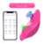 Sugador de Clitóris e Vibrador de Calcinha Pink Controle por Aplicativo 9cm x 7cm Recarregável Resistente à Água Pequeno - loja online