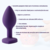 Kit Anal Plug Silicone e Joia Lilás Ben e Lubrificante Vibrante Loveshock Sabor Chiclete - comprar online