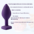 Kit Sexo Anal Plug de Silicone Ben Preto e Gel Lubrificante e Dessensibilizante Super Confort